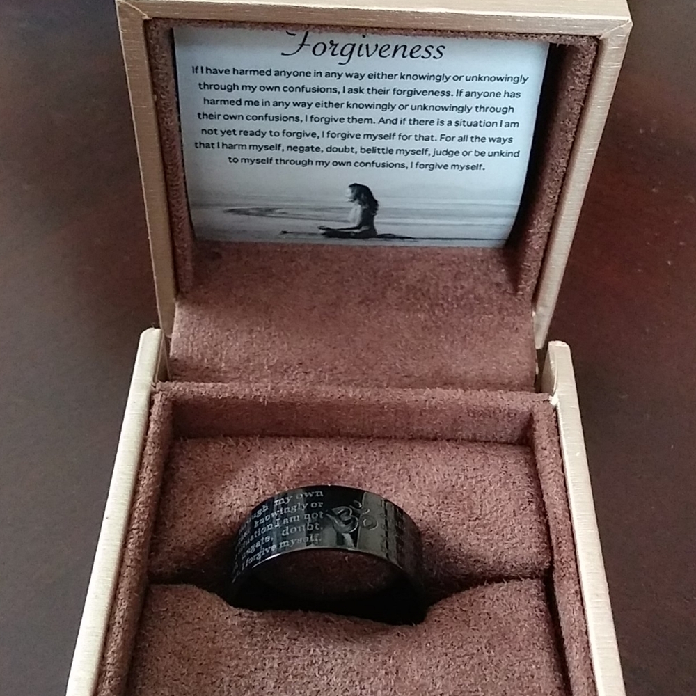 Forgiveness ring by Roundins unisex